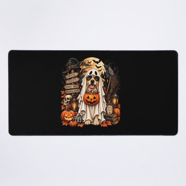 Item preview, Halloween Ghost Dog - Golden Retriever Spooky Tricks Treats Design designed and sold by Lozarux.