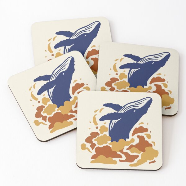 Item preview, Humpback Whale Sunset Clouds designed and sold by Gkinoki.
