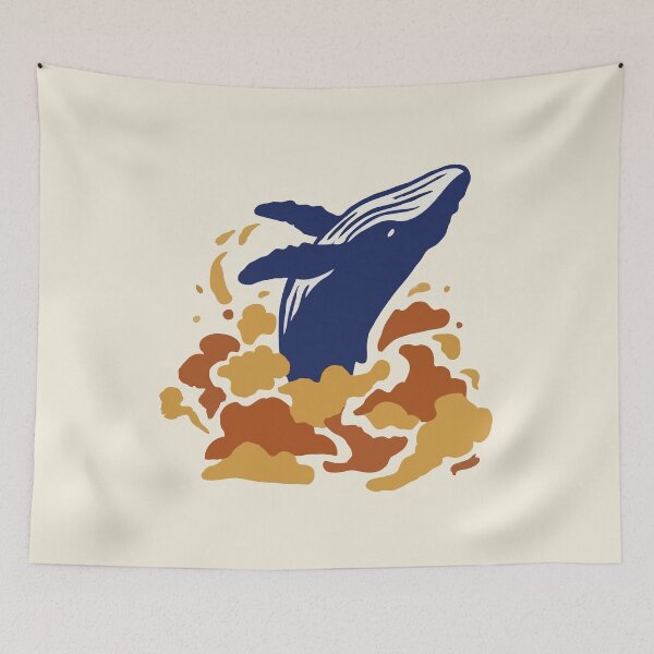 Item preview, Humpback Whale Sunset Clouds designed and sold by Gkinoki.