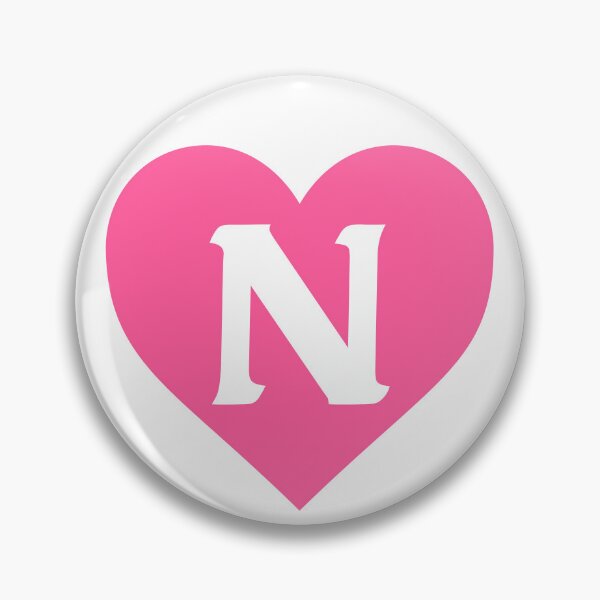 Item preview, Alphabet Letter N Pink Heart designed and sold by Jeallan Designs.