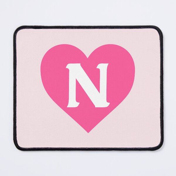 Item preview, Alphabet Letter N Pink Heart designed and sold by Jeallan Designs.