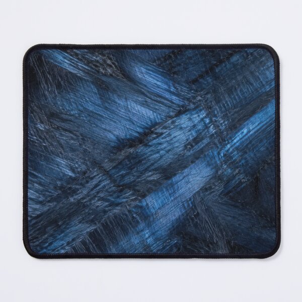 Item preview, Hawk Eye Quartz Gemstone Texture with Electric Blue Fibrous Crystal Bands and Dark Midnight Mineral Pattern designed and sold by SurfaceCraft Studio.