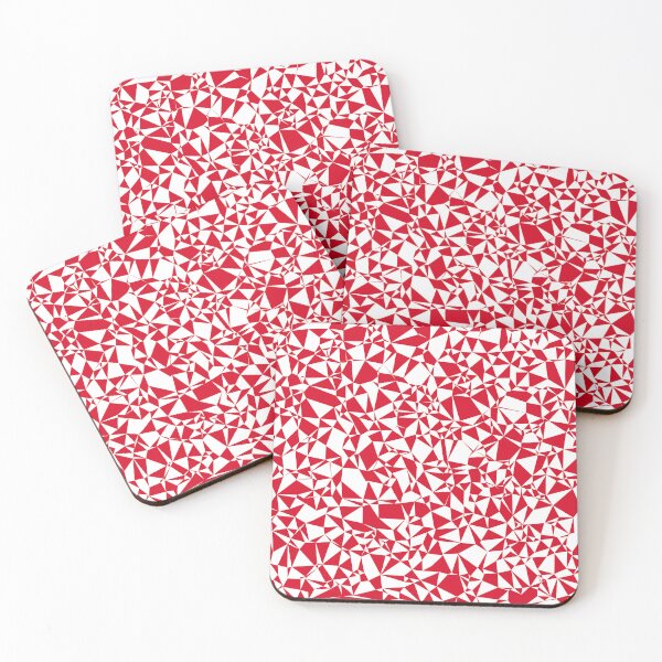 Item preview, Canada Red & White Triangular Mosaic Pattern Design designed and sold by DymondDesigns.