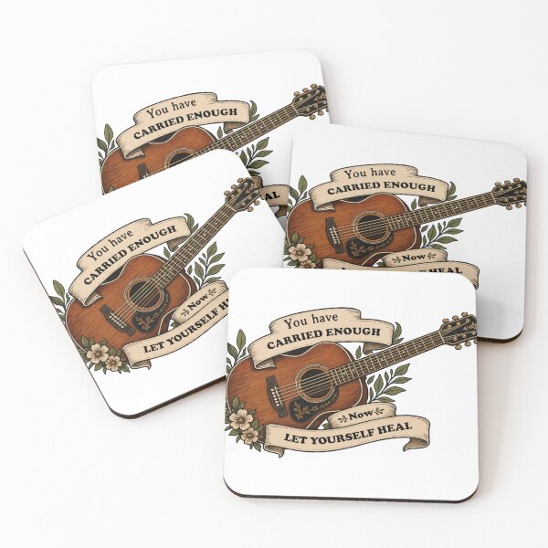 Item preview, Acoustic Guitar Healing Quote designed and sold by Red1-Emporium.
