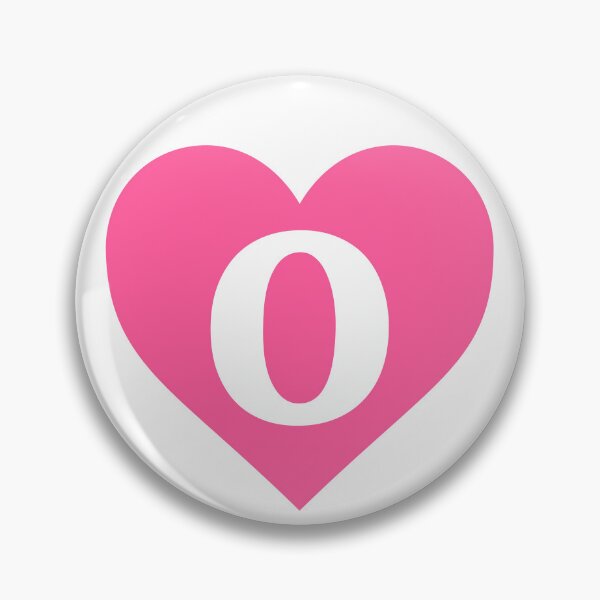 Item preview, Alphabet Letter O Pink Heart designed and sold by Jeallan Designs.