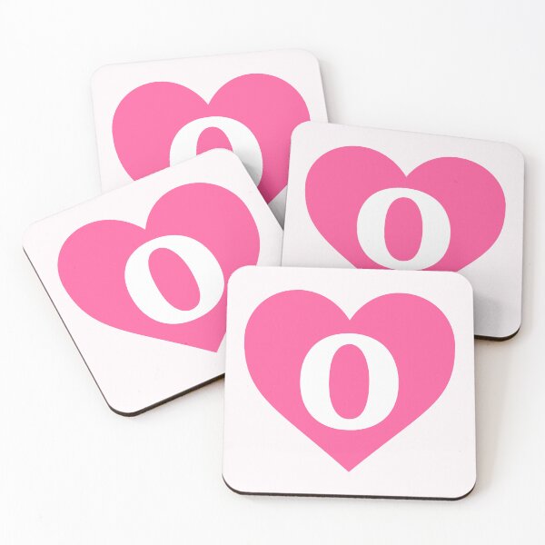 Item preview, Alphabet Letter O Pink Heart designed and sold by Jeallan Designs.