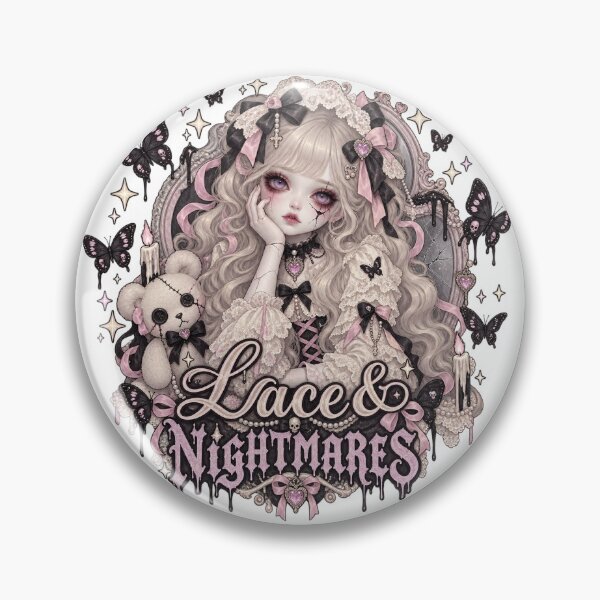 Item preview, Lace & Nightmares | Creepy Cute Gothic Porcelain Doll Art designed and sold by DmaarGroup.