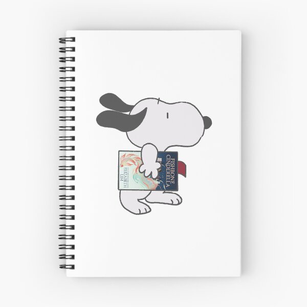 Item preview, snoopy reading fishbone cinderella designed and sold by liveawhimsylife.
