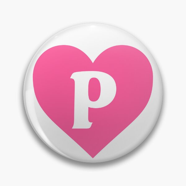 Item preview, Alphabet Letter P Pink Heart designed and sold by Jeallan Designs.