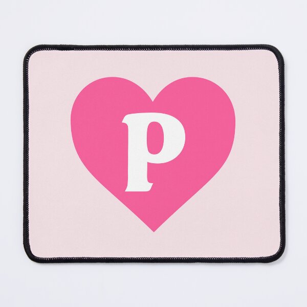 Item preview, Alphabet Letter P Pink Heart designed and sold by Jeallan Designs.