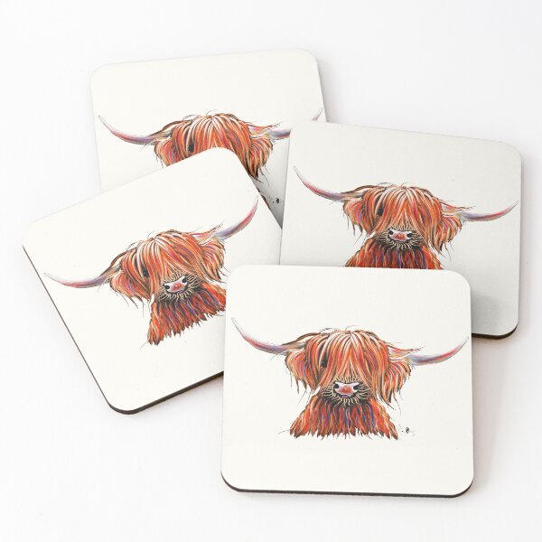 Item preview, CoW PRiNT SCoTTiSH HiGHLaND ' HeNRY B ‘ by SHiRLeY MacARTHuR designed and sold by Shirley MacArthur Art.
