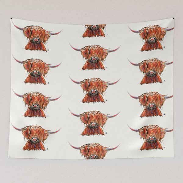 Item preview, CoW PRiNT SCoTTiSH HiGHLaND ' HeNRY B ‘ by SHiRLeY MacARTHuR designed and sold by Shirley MacArthur Art.