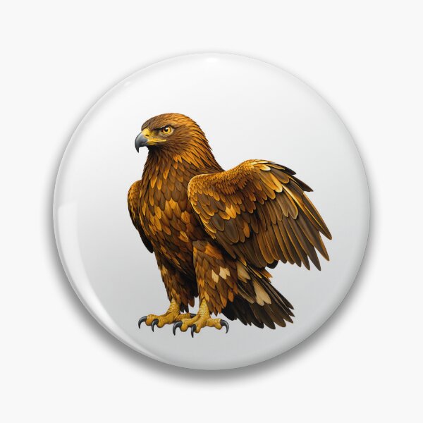 Item preview, Majestic Golden Eagle Illustration designed and sold by AmirArtisanVibe.