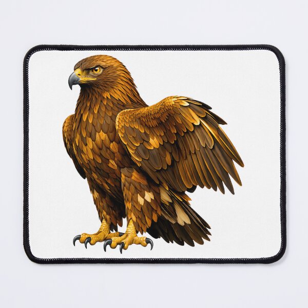 Item preview, Majestic Golden Eagle Illustration designed and sold by AmirArtisanVibe.