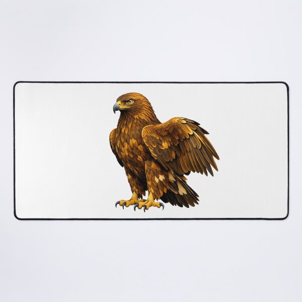 Item preview, Majestic Golden Eagle Illustration designed and sold by AmirArtisanVibe.