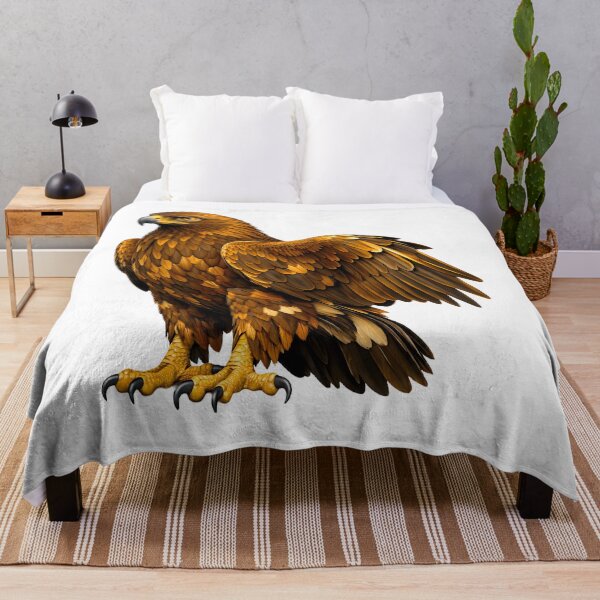 Item preview, Majestic Golden Eagle Illustration designed and sold by AmirArtisanVibe.