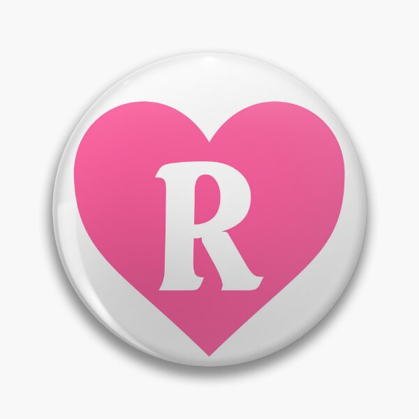 Item preview, Alphabet Letter R Pink Heart designed and sold by Jeallan Designs.