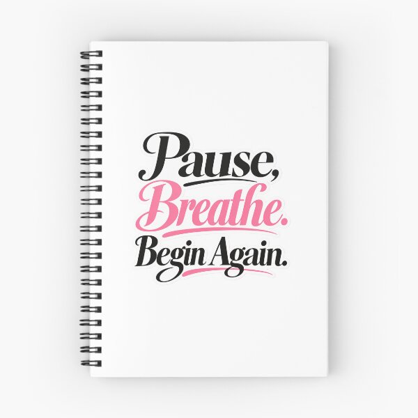 Item preview, Women Mindfulness | Pause Breathe Begin Again Sticker designed and sold by AZ Atelier.