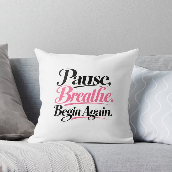 Item preview, Women Mindfulness | Pause Breathe Begin Again Sticker designed and sold by AZ Atelier.