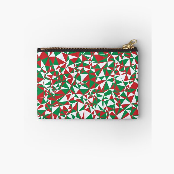 Item preview, Italy (Italia) Green, White & Red Triangular Mosaic Pattern Design designed and sold by DymondDesigns.