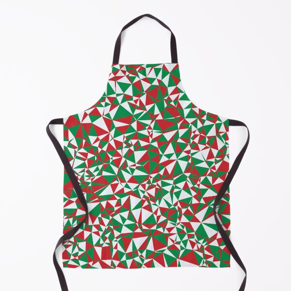 Item preview, Italy (Italia) Green, White & Red Triangular Mosaic Pattern Design designed and sold by DymondDesigns.