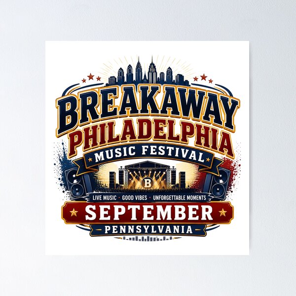 Item preview, Breakaway Philadelphia Music Festival September Pennsylvania designed and sold by Combat Skies.