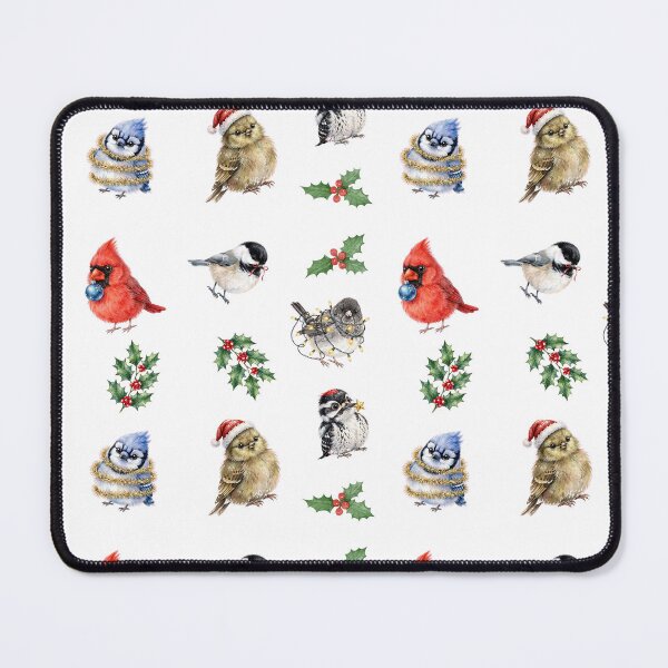 Item preview, Cute Christmas Birds Pattern - Birdwatcher Holiday designed and sold by Neurospicy Trolls.