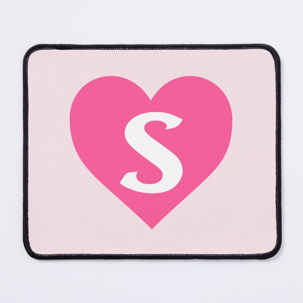 Item preview, Alphabet Letter S Pink Heart designed and sold by Jeallan Designs.