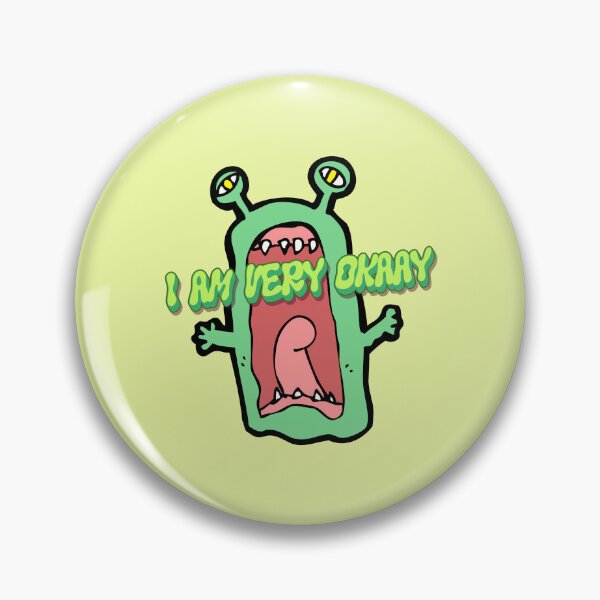 Item preview, Title: I Am Very Okay – Funny Alien Monster designed and sold by ArtivaaStudio.