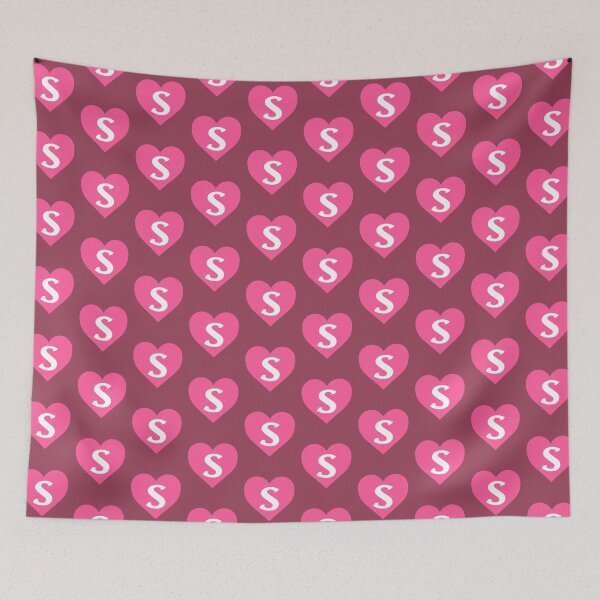Item preview, Alphabet Letter S Pink Heart designed and sold by Jeallan Designs.