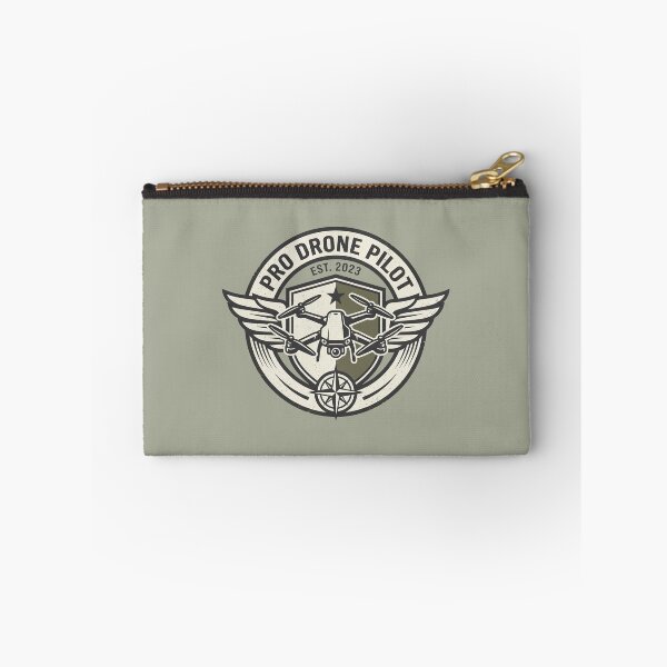 Item preview, Pro Drone Pilot Vintage Aviation Badge Quadcopter Graphic designed and sold by KiwiRider.