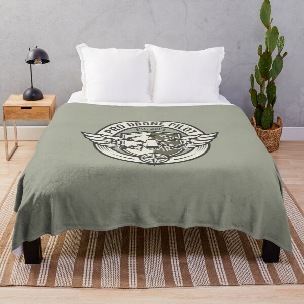 Item preview, Pro Drone Pilot Vintage Aviation Badge Quadcopter Graphic designed and sold by KiwiRider.