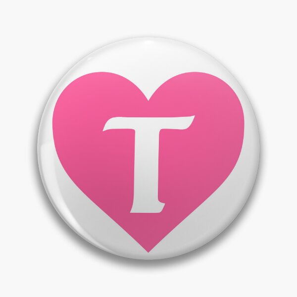 Item preview, Alphabet Letter T Pink Heart designed and sold by Jeallan Designs.