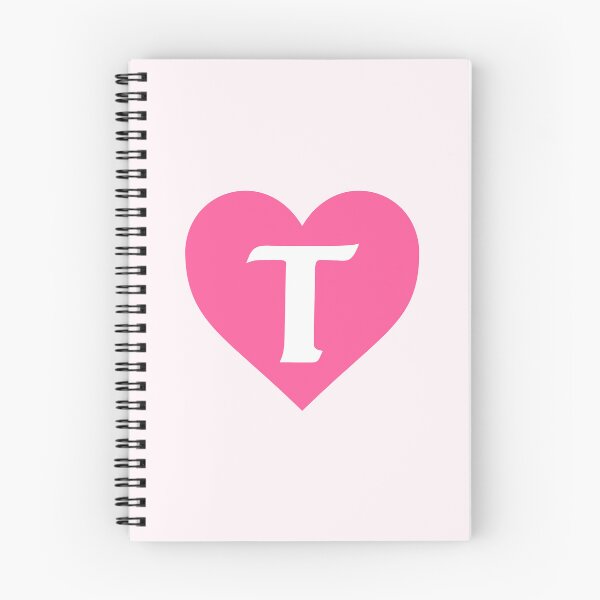 Item preview, Alphabet Letter T Pink Heart designed and sold by Jeallan Designs.