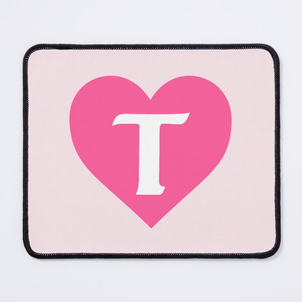 Item preview, Alphabet Letter T Pink Heart designed and sold by Jeallan Designs.