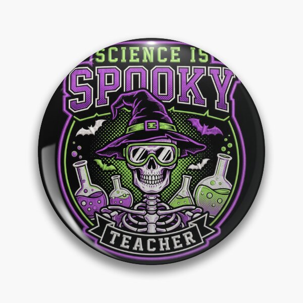 Item preview, Science Is Spooky Teacher Skeleton Lab Beakers Halloween designed and sold by TeNovaStudio.