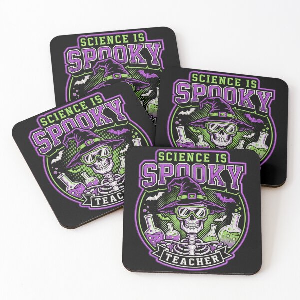 Item preview, Science Is Spooky Teacher Skeleton Lab Beakers Halloween designed and sold by TeNovaStudio.