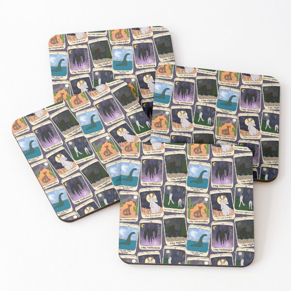 Item preview, Cryptid Tarot Card Pattern - Nessie, Jackolope, Mothman, BigFoot, Fresno Nightcrawler designed and sold by WigOutlet.