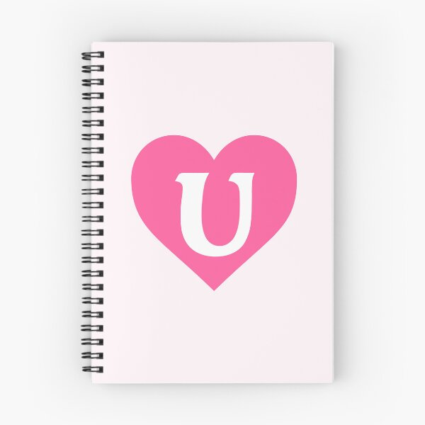 Item preview, Alphabet Letter U Pink Heart designed and sold by Jeallan Designs.
