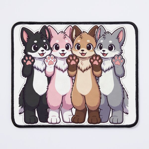 Item preview, Cute Kawaii Fur Fox Sticker | Furry fandom designed and sold by HOODYBUDSTYLES.