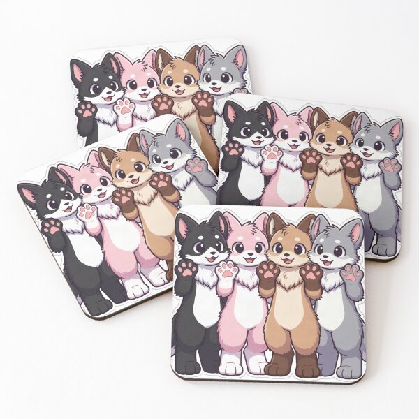 Item preview, Cute Kawaii Fur Fox Sticker | Furry fandom designed and sold by HOODYBUDSTYLES.