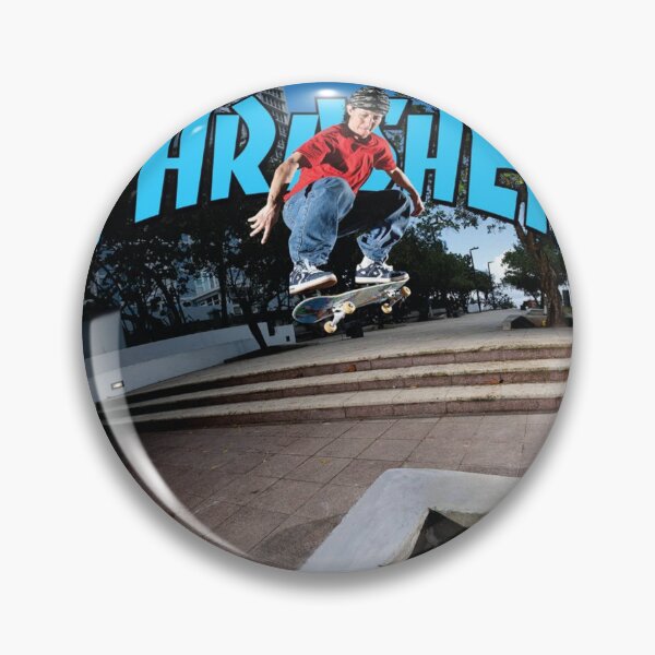 Item preview, Thrasher Skateboard Skate Design Art Print Poster Wall Tee Vest  designed and sold by Cool Robot Bro..