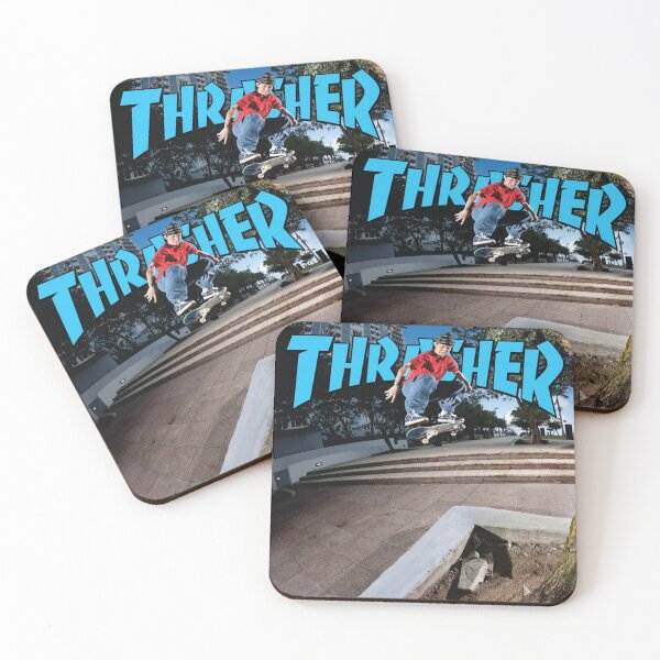 Item preview, Thrasher Skateboard Skate Design Art Print Poster Wall Tee Vest  designed and sold by Cool Robot Bro..