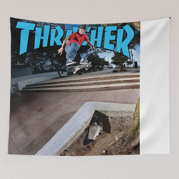 Item preview, Thrasher Skateboard Skate Design Art Print Poster Wall Tee Vest  designed and sold by Cool Robot Bro..