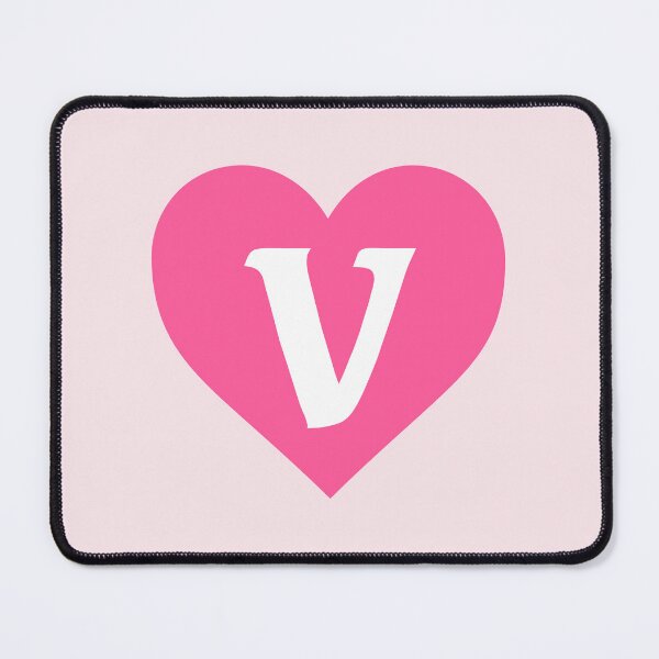 Item preview, Alphabet Letter V Pink Heart designed and sold by Jeallan Designs.
