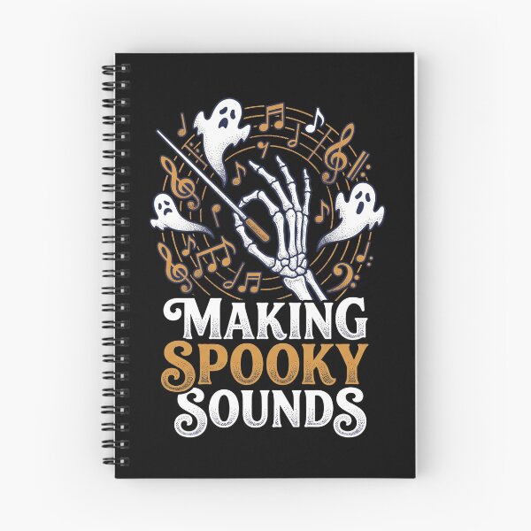 Item preview, Making Spooky Sounds Skeleton Conductor Ghost Choir Halloween designed and sold by TeNovaStudio.