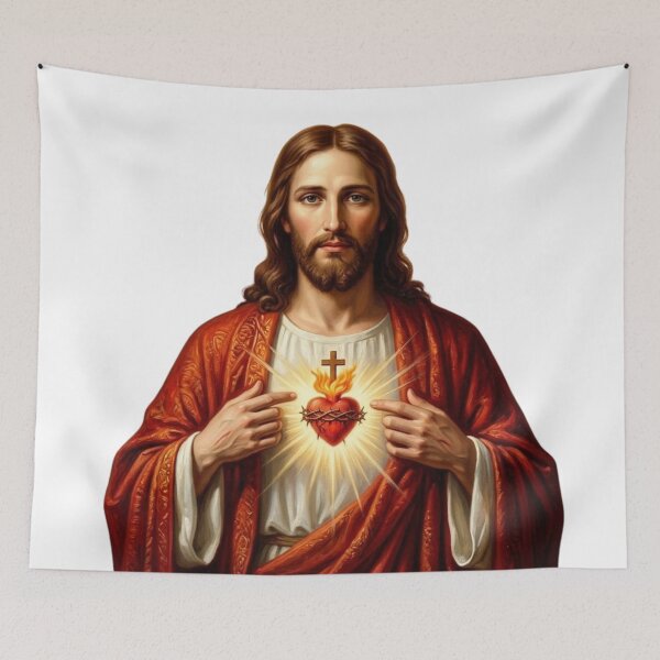 Item preview, Sacred Heart of Jesus designed and sold by MantoSagrado.