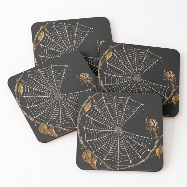 Item preview, Vintage Gothic Spiderweb Among Autumn Branches designed and sold by yayor.