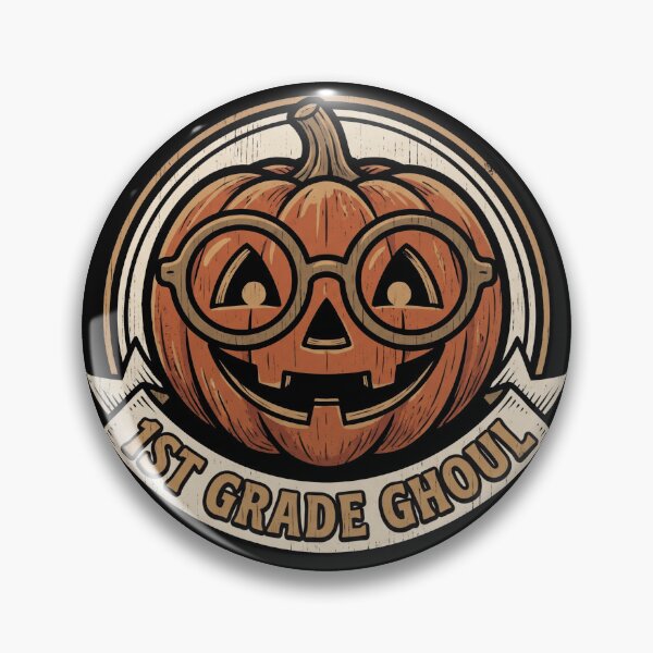 Item preview, 1st Grade Ghoul Cute Pumpkin Glasses Back To School Halloween designed and sold by TeNovaStudio.