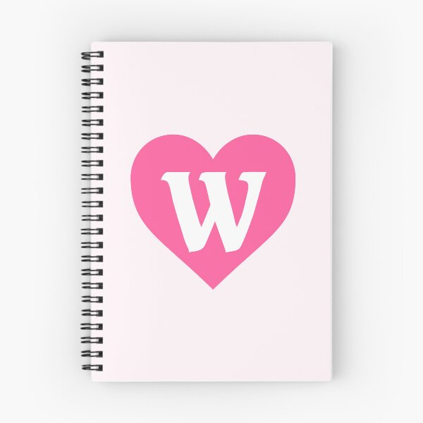 Item preview, Alphabet Letter W Pink Heart designed and sold by Jeallan Designs.